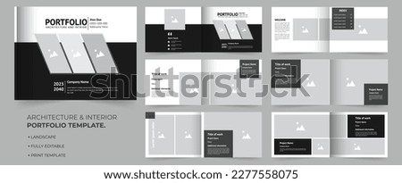 Architecture and interior portfolio A4 landscape