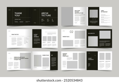 Architecture and Interior Portfolio Design, Landscape Architecture Portfolio Design, Portfolio Template