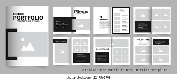 Architecture or interior Portfolio design template