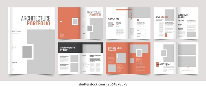 Architecture and Interior Portfolio Design, Architecture Portfolio Design, Portfolio Template