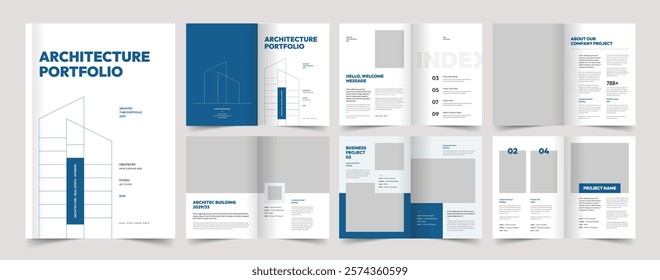 Architecture and Interior Portfolio Design, Architecture Portfolio Design, Portfolio Template