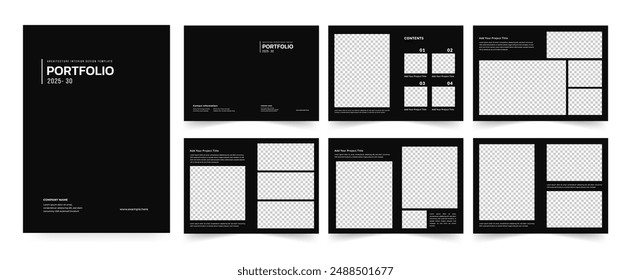 Architecture and interior portfolio layout design, Use for architecture portfolio, interior portfolio, business portfolio.