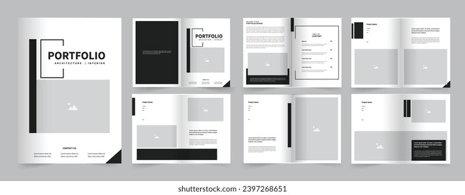 Architecture and Interior portfolio Template or portfolio design