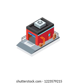 Architecture isometric vector icon