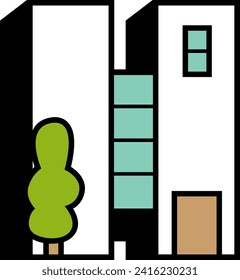 Elemento vector de letras de arquitectura