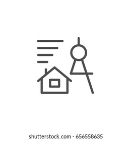Architecture line icon