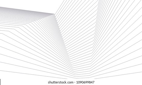 architecture line vector background