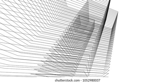 architecture linear 3d