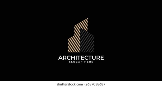 architecture logo design, building logo design inspiration template