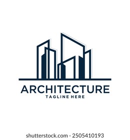 Architektur Logo Design kreatives Konzept Premium Vector