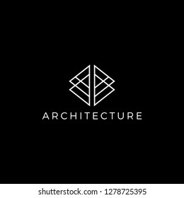 architecture logo design template. creative sign. Universal vector icon. - Vector