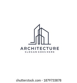 Architecture logo design, Vector construction company brand design template. Architect and Construction vector logo template
