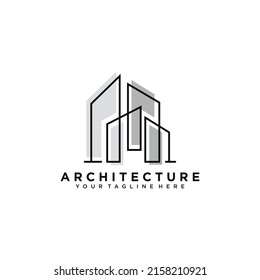 Architecture logo design, Vector construction company brand design template. Architect and Construction vector logo template