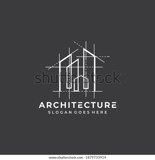 Architecture Logo Design Vector Construction Company Stock Vector ...