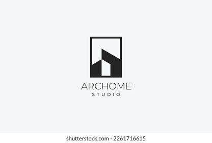 Logo de arquitectura de estilo sencillo y moderno
