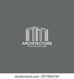 architecture logo icon for building development with creative illustration