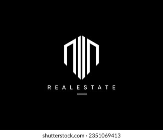 Logo de la arquitectura. Composición moderna de diseño de logotipo de construcción para la identidad empresarial.