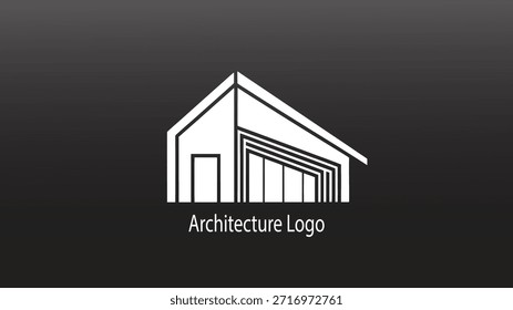 Architektur Logo moderne Haus Gebäude bearbeitbare Vorlage 