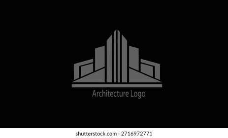 Logotipo da arquitetura casa moderna modelo editável 