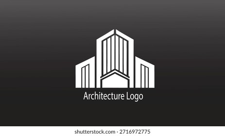 Logotipo da arquitetura casa moderna modelo editável 