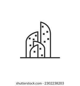 plantilla de logotipo de arquitectura. Identidad de la marca Ilustración de iconos. Ilustración aislada y plana. Gráfico vectorial