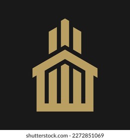 Architecture Logo Vector Art, Building icon
