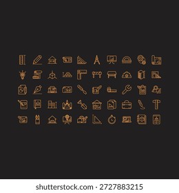 Architecture lovely element trendy design vector Illustration colorful background.eps