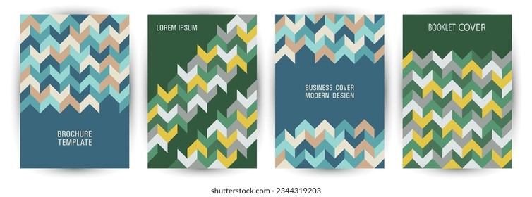 Diseño gráfico de la portada de la revista de arquitectura. Estilo suprematismo planilla de banner futuro conjunto Eps10. Diseño de la cubierta de elementos geométricos del tema A4