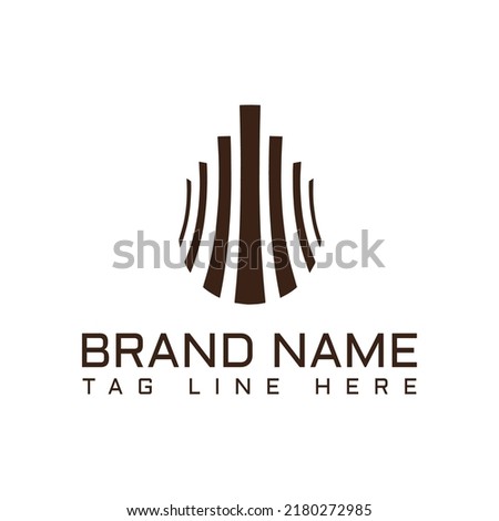 architecture modern abstract building for real estate logo company