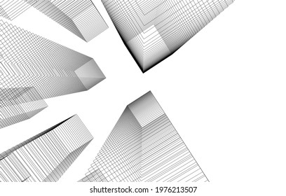 architecture modern background vector illustration