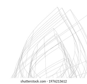 architecture modern background vector illustration