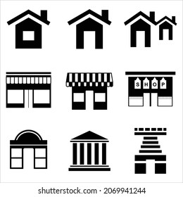 architecture modern vector building symbol