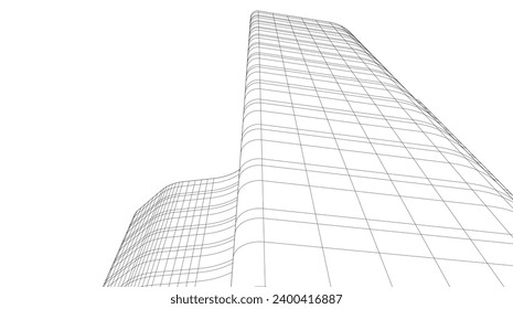 Architecture on white background vector illustration