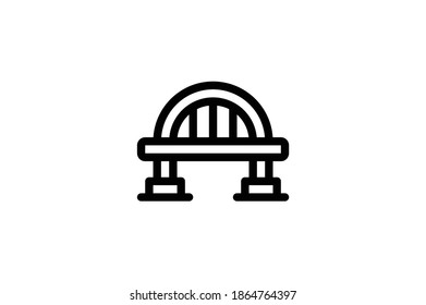 Icono de esquema de arquitectura - Puente