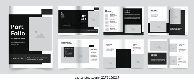 Architecture Portfolio and Portfolio Design, a4 size portfolio. Professional Architecture portfolio design or Real Estate brochure