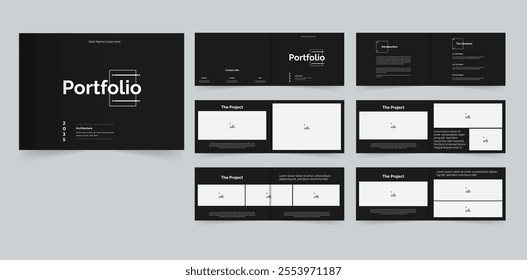 Architecture portfolio design black portfolio interior portfolio