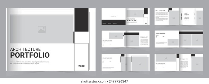 Architektur Portfolio Design Landscape Template, Portfolio Design