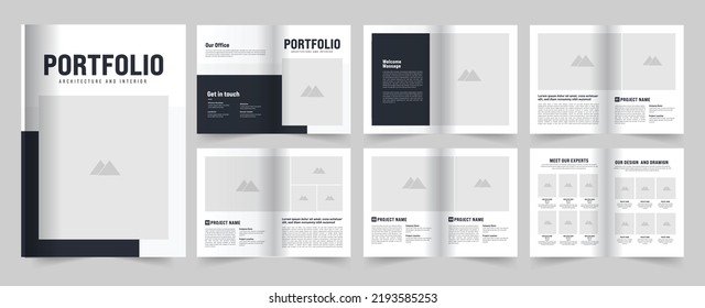 Architecture Portfolio Design Or  Portfolio Template Design