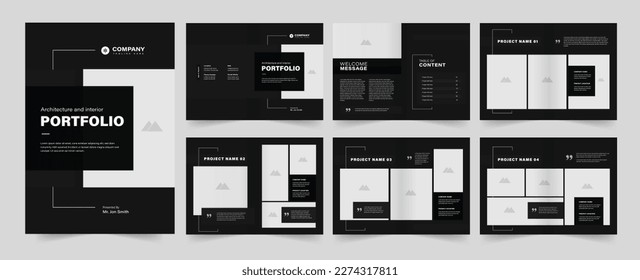 Architecture Portfolio design. Use for photography Portfolio, Interior Portfolio, Business Portfolio. - Shutterstock ID 2274317811