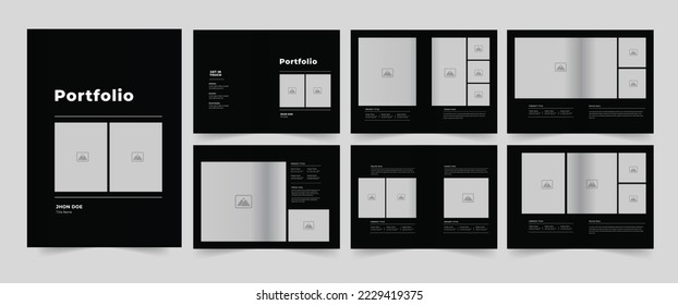 Cartera de arquitectura o diseño de portafolio o portafolio interior