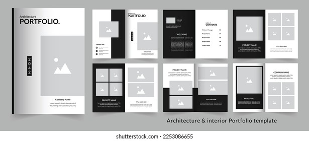 Architecture Portfolio or interior portfolio design template