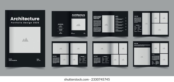 Architecture portfolio interior portfolio design portfolio template design