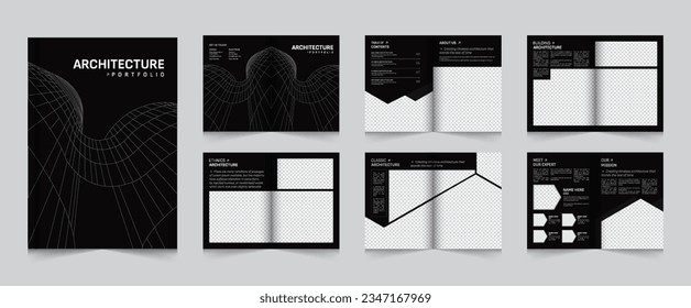 Cartera de arquitectura o diseño de carteras interiores o carteras, diseño de carteras interiores,
