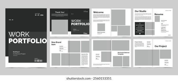 Architecture portfolio and interior portfolio design template