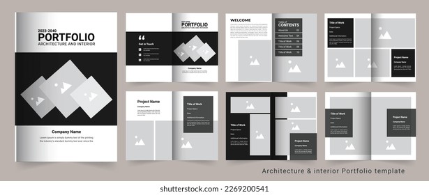 Architecture portfolio interior portfolio or project portfolio