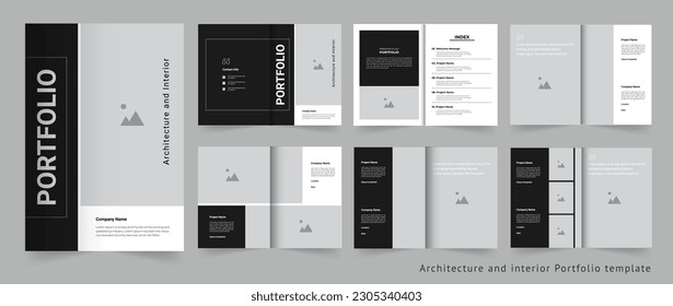 Architecture portfolio interior portfolio or project portfolio