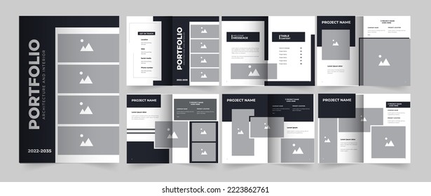 Architecture portfolio and interior template.