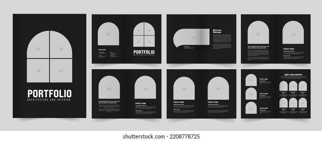 Architecture Portfolio Or Interior Portfolio Or  Portfolio Template Design