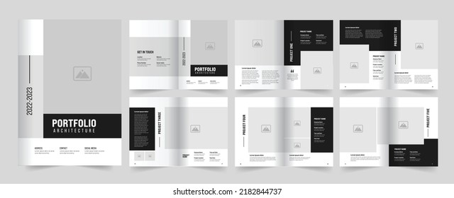 Architecture Portfolio Template And Portfolio Template Design