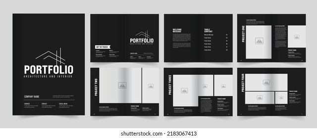 Architecture Portfolio And Portfolio Template Design

